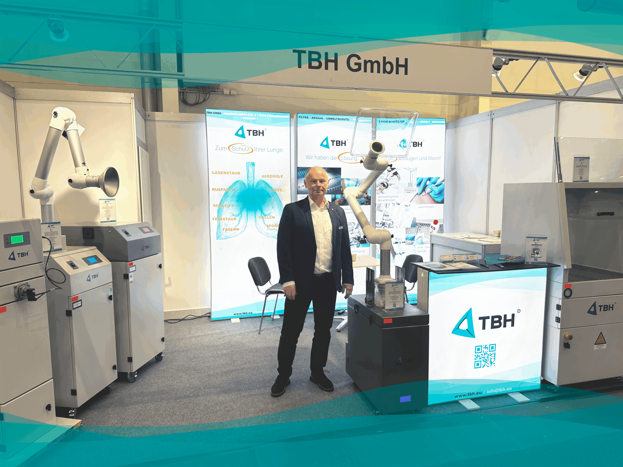 Toralf Kunze am TBH Messestand auf der Nortec 2026.