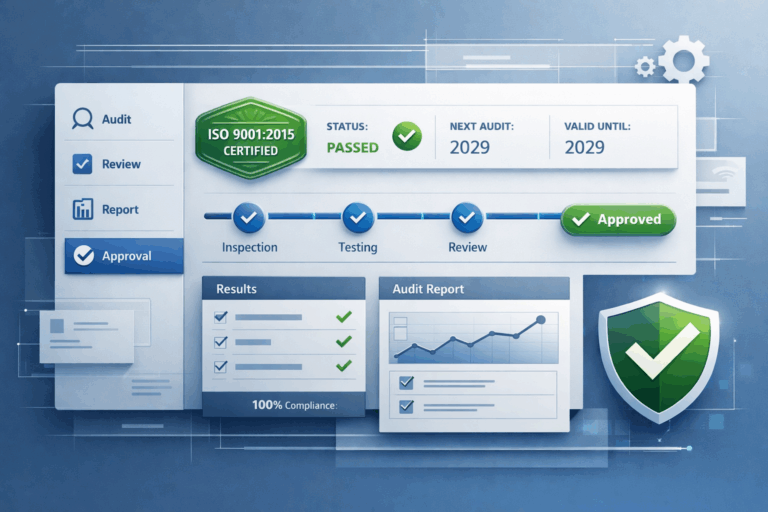 AI generated ISO 9001 Audit passed