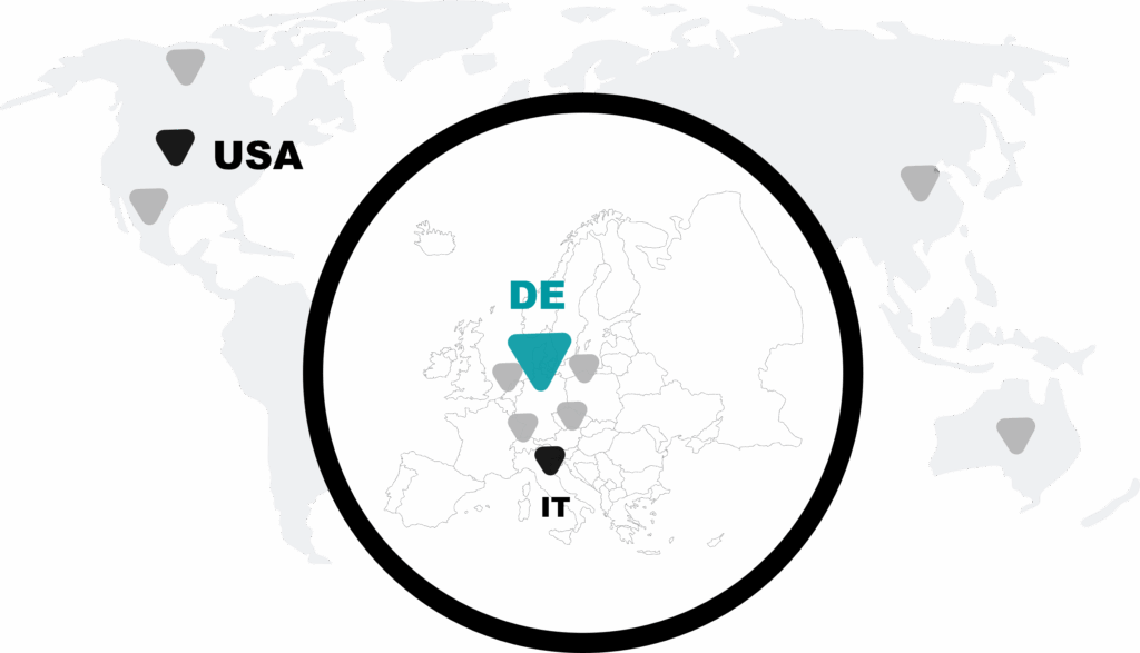 TBH partners worldwide map